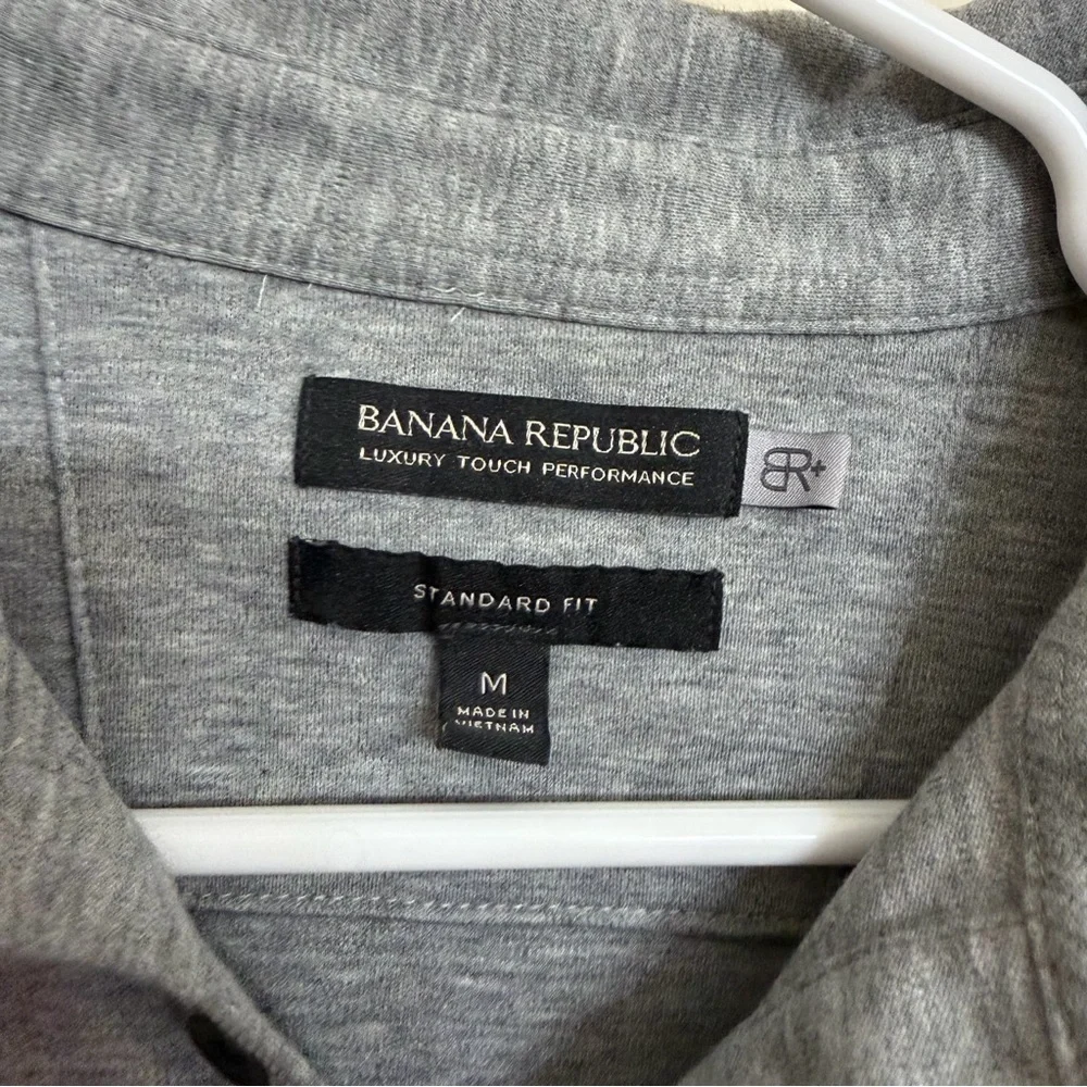 Banana Republic Classic Gray Polo Shirt